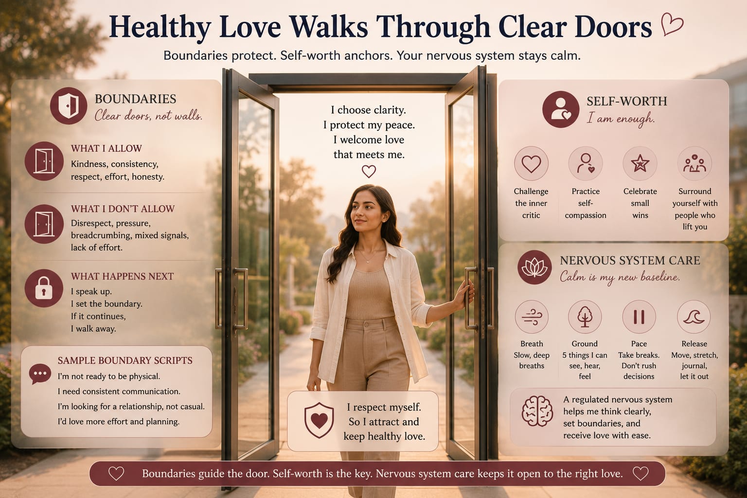 Healthy love starts with clear boundaries and a calm nervous system—  Relationship Coach Rohit J. Bhandarii