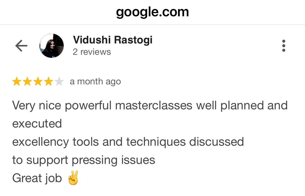 Five star Google review from client praising Rohit J Bhandarii 11