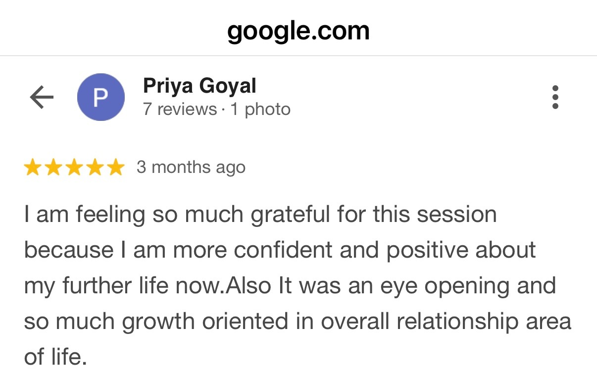 Five star Google review from client praising Rohit J Bhandarii 13
