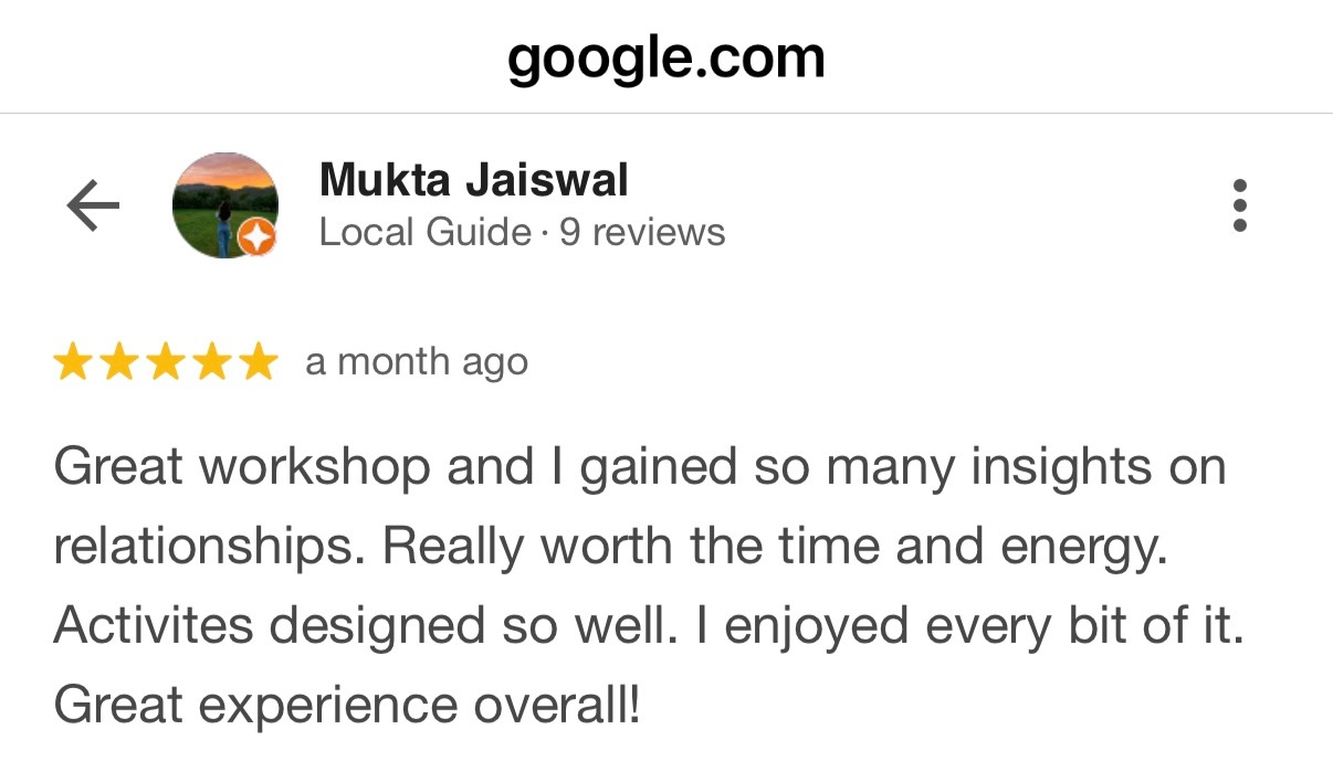 Five star Google review from client praising Rohit J Bhandarii 6