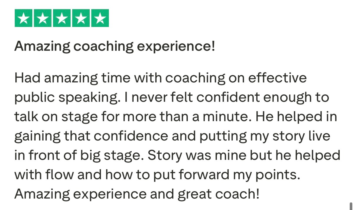 Five star Trustpilot review from client praising Rohit J Bhandarii 21