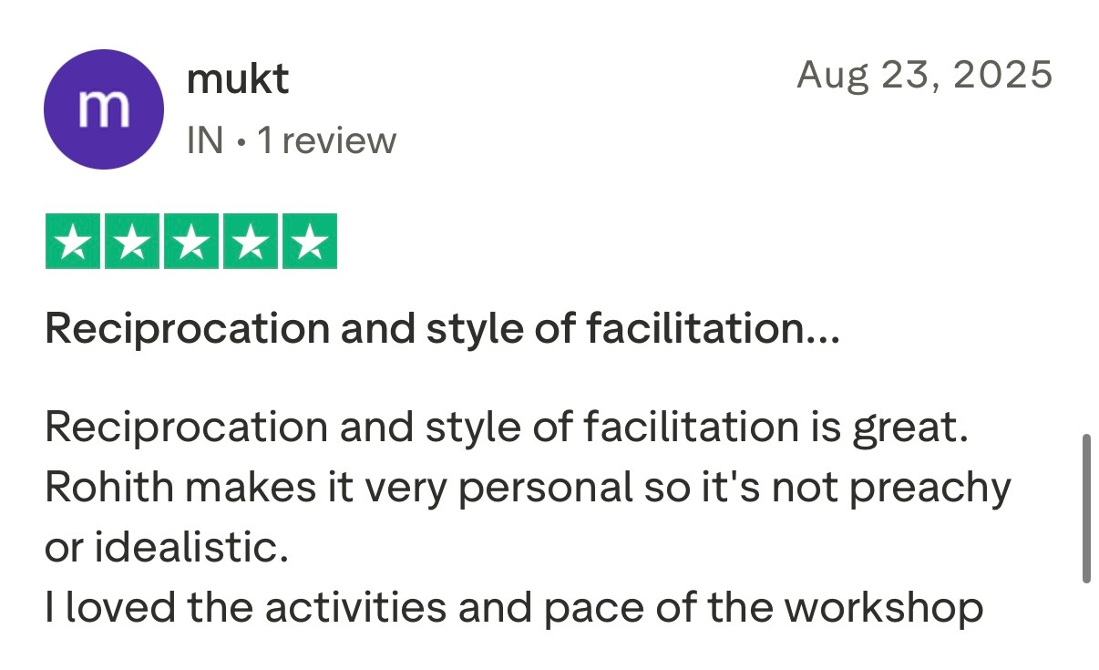 Five star Trustpilot review from client praising Rohit J Bhandarii 38
