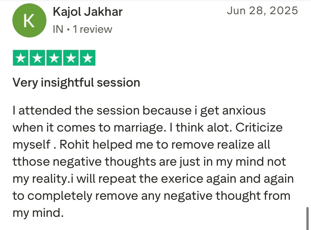 Five star Trustpilot review from client praising Rohit J Bhandarii 7