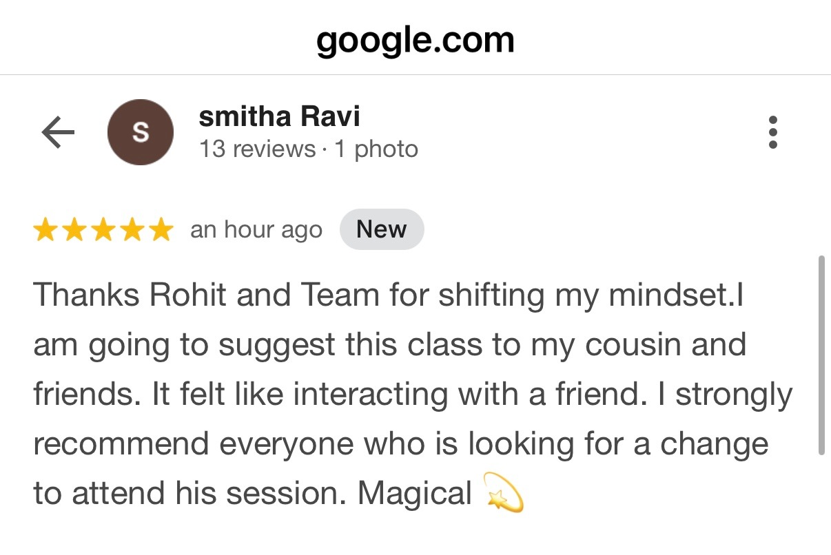 Five star Trustpilot review from client praising Rohit J Bhandarii 9